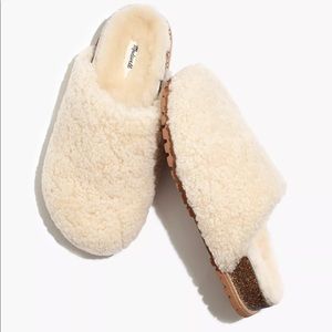 Madewell The Layne Clog Mule in Shearling